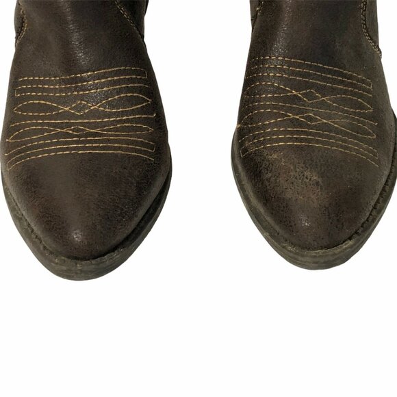 Rampage Waylen Womens Size 6 M Faux Leather Brown Western 14” Tall Boots - Picture 5 of 12